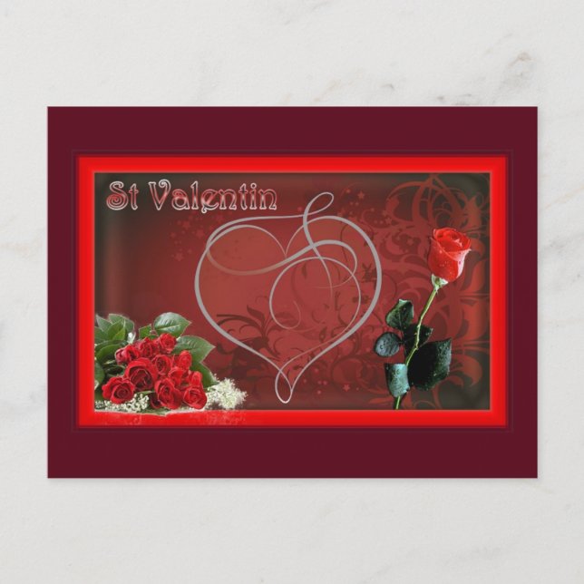 Carte postale st valentin amour postcard (Front)