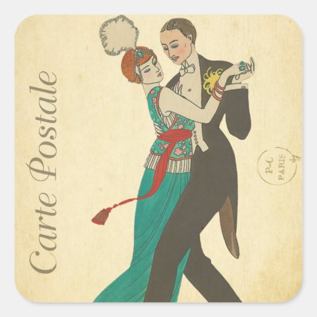 Carte Postale Sticker (Front)