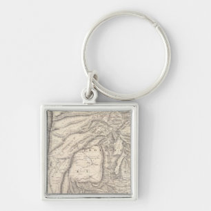 Carte, provinces of Salta in Jujuy Key Ring