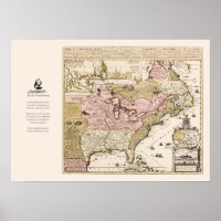 Carte Québec Nouvelle-France Amérique par Français