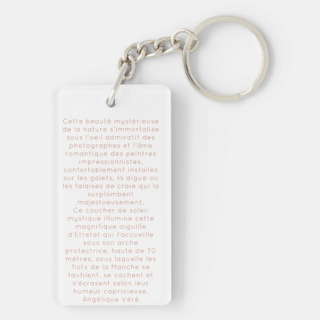 Carte simple key ring (Back)