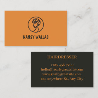 carte visite pour coiffeuse business card
