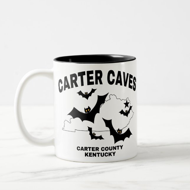 Carter Caves Kentucky Two-Tone Coffee Mug (Left)