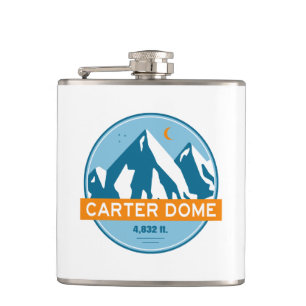 Carter Dome New Hampshire Stars Moon Hip Flask