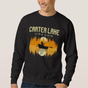 Carter Lake Oregon  USA Life and Fishing 80s Retro Sweatshirt