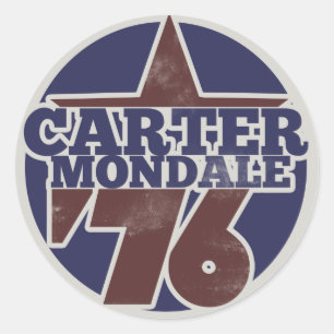 Carter Mondale 76 Classic Round Sticker