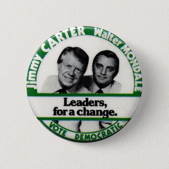 Carter-Mondale jugate - Button (Front)