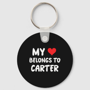 Carter - My Heart Belongs To Carter - Love Key Ring