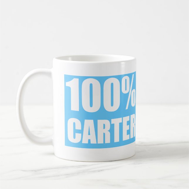 Carter name  coffee mug (Left)