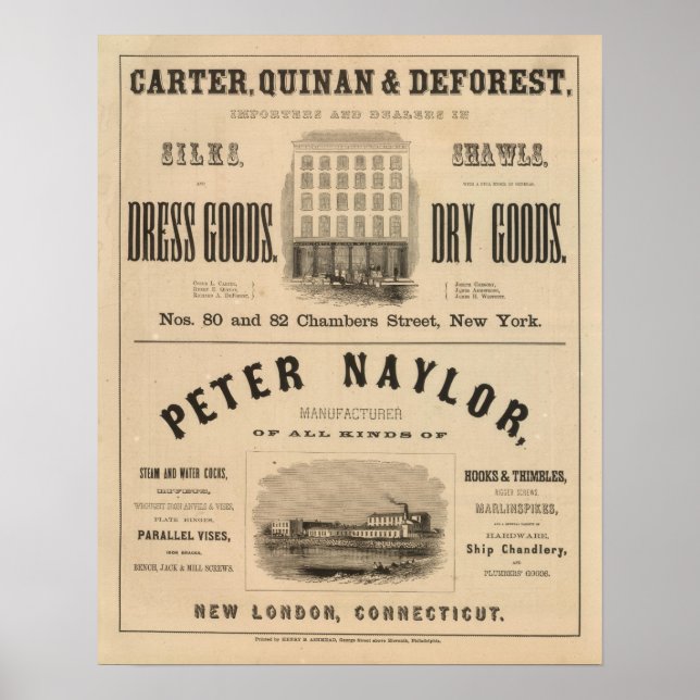 Carter, Quinan and Deforest Peter Naylor Poster (Front)