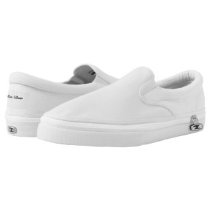Carter Wear - Zipz Slip On Shoes - White