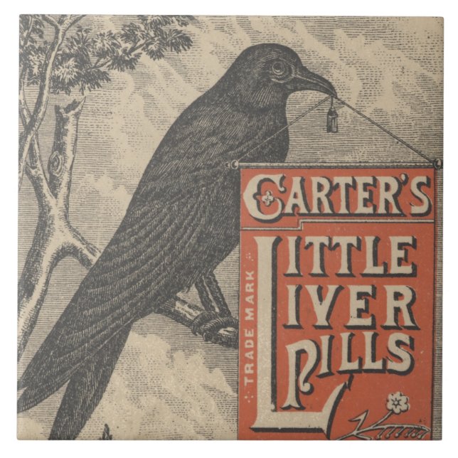 Carter's Little Liver Pills Ephemera Tile (Front)