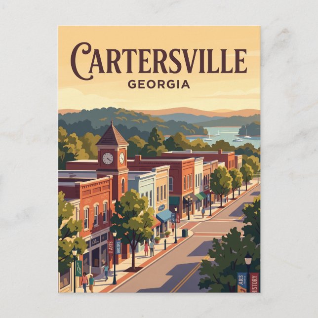 Cartersville, Georgia Postcard (Front)