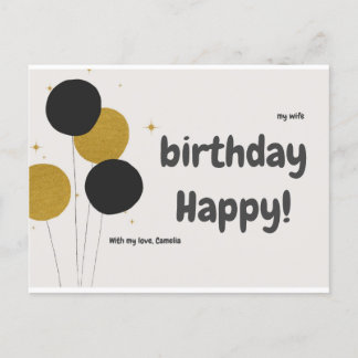 Cartes postales Happy Birthday Announcement Postcard