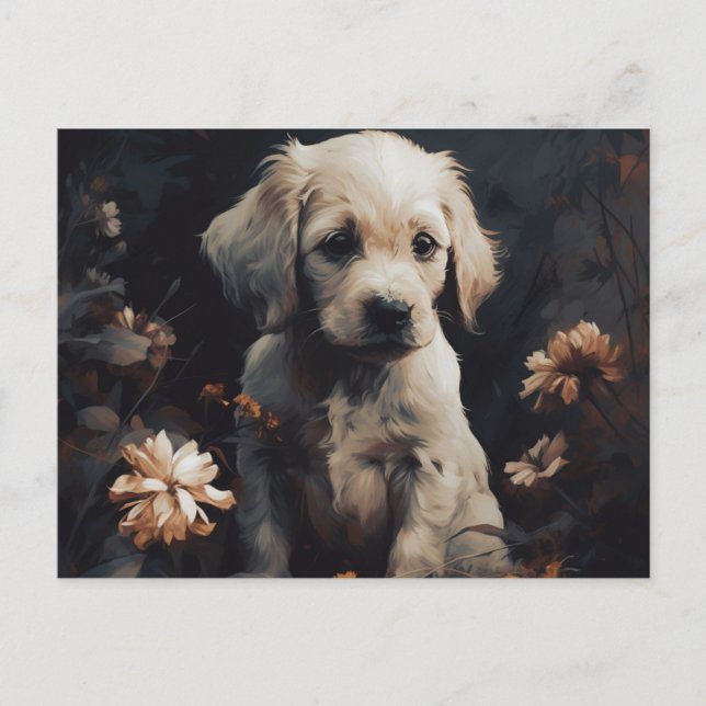Cartes Postales Puppy Postcard (Front)