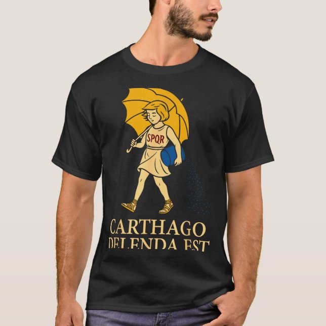 Carthago Delenda Est Funny Roman History Attire (s T-Shirt (Front)