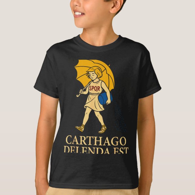 Carthago Delenda Est Funny Roman History Attire (s T-Shirt (Front)