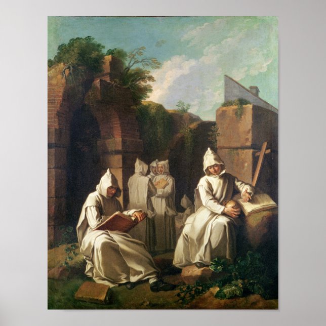 Carthusian Monks in Meditation Poster (Front)