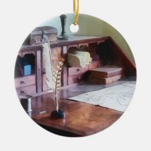 Cartographer's Desk Ceramic Tree Decoration