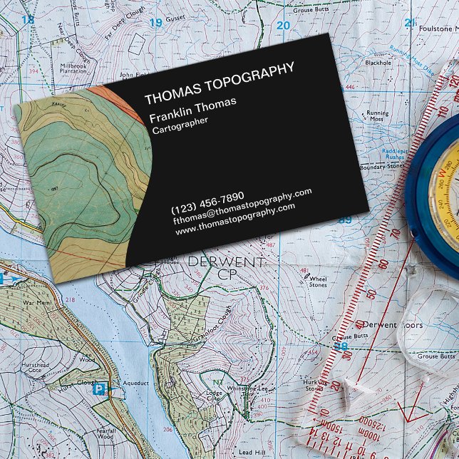 Cartographic Map Maker Business Card (Creator Uploaded)