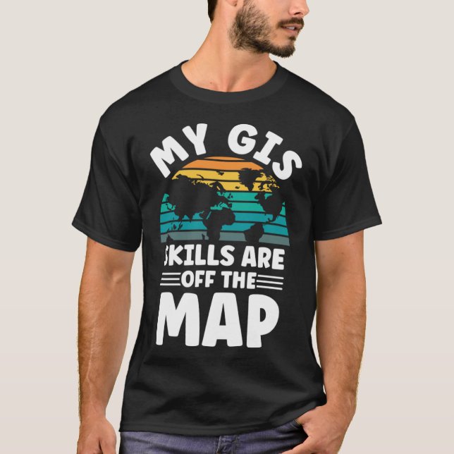Cartography Topography Mapping Geographer T-Shirt (Front)