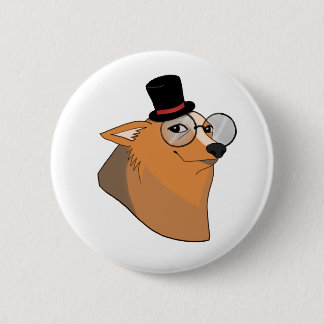 Cartola dog photon 6 cm round badge