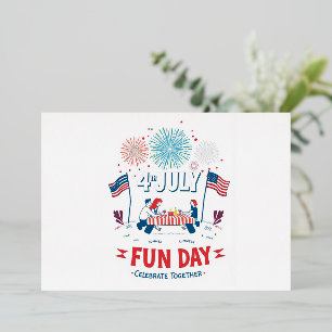 Cartoon 4th of July Invitation – Summer Picnic