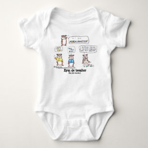 Cartoon Abrahamster Funny Baby Bodysuit