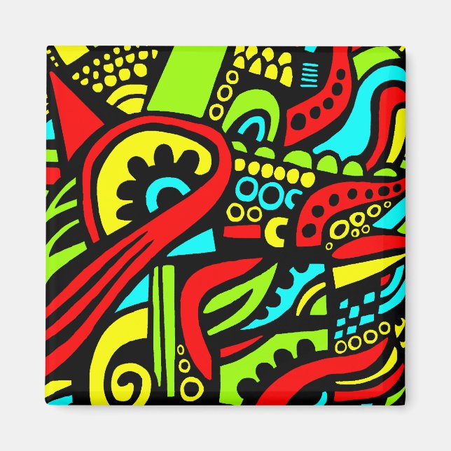 Cartoon Abstract Magnet (Front)
