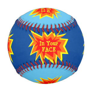 Cartoon Action Bubble In Your Face Smack Talk Baseball