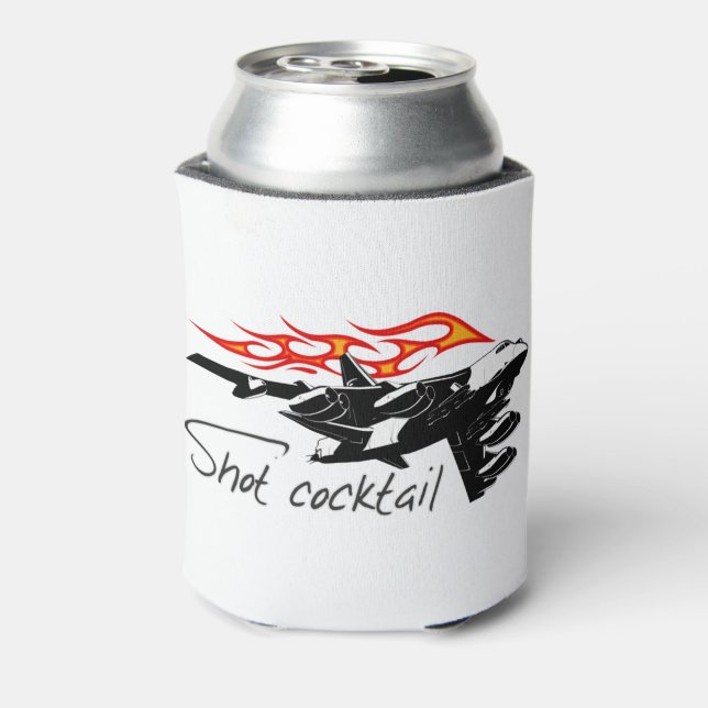 Cartoon aeroplane can cooler (Can Back)