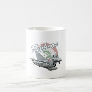 Cartoon aeroplane coffee mug