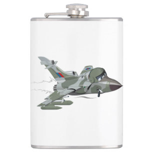 Cartoon aeroplane hip flask