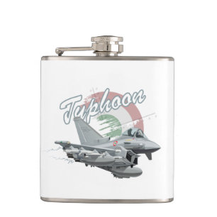 Cartoon aeroplane hip flask