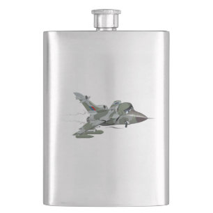 Cartoon aeroplane hip flask