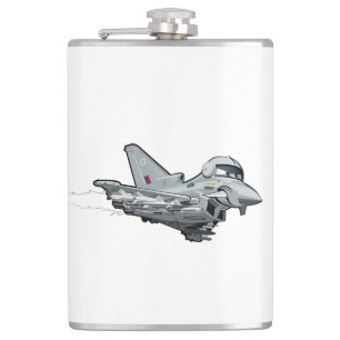 Cartoon aeroplane hip flask