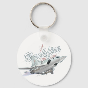 Cartoon aeroplane key ring