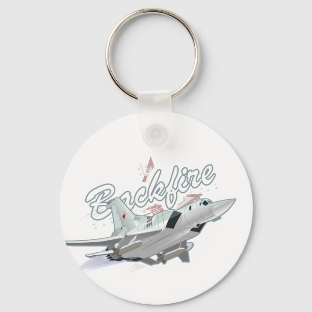 Cartoon aeroplane key ring (Front)