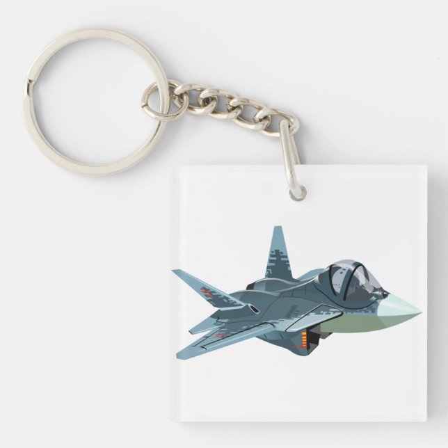 Cartoon aeroplane key ring (Front)