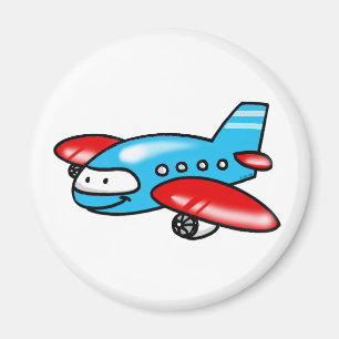 cartoon aeroplane magnet