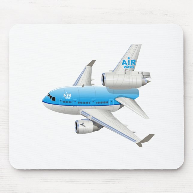 Cartoon aeroplane mouse pad (Front)