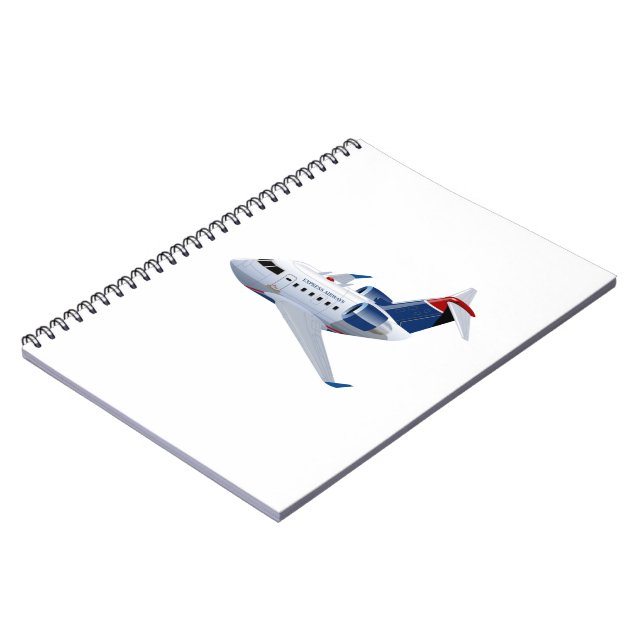 Cartoon aeroplane notebook (Left Side)