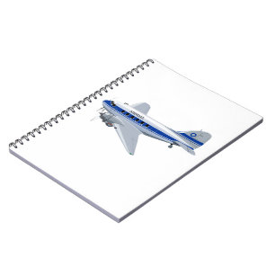 Cartoon aeroplane notebook