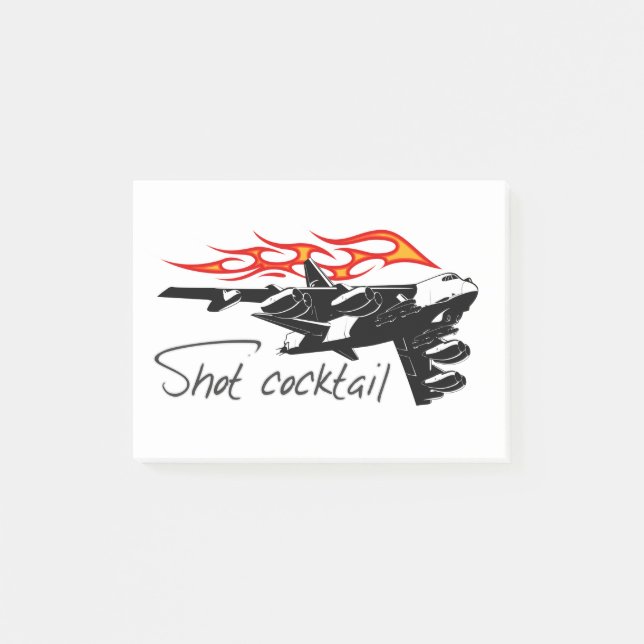Cartoon aeroplane post-it notes (Front)