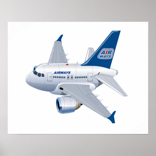 Cartoon aeroplane poster (Front)