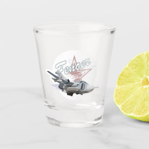 Cartoon aeroplane shot glass