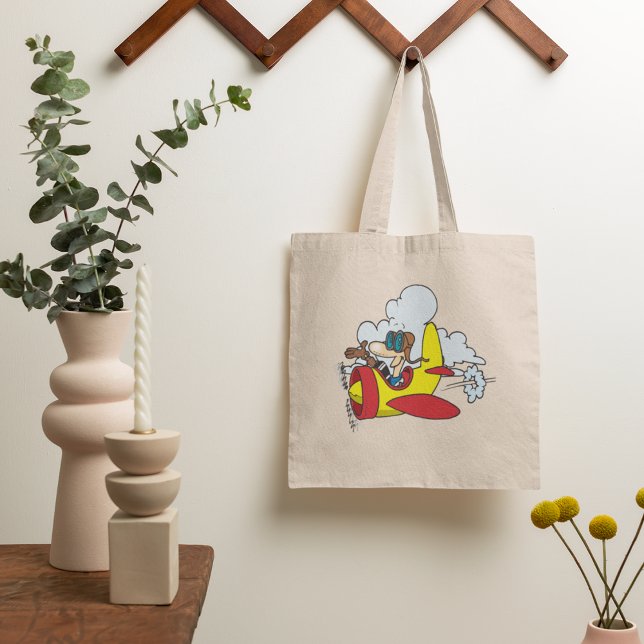 Cartoon Aeroplane Tote Bag (Creator Uploaded)