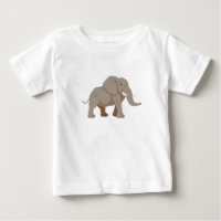 Cartoon African Elephant Illustration