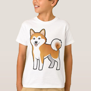 Cartoon Akita Inu / Shiba Inu T-Shirt