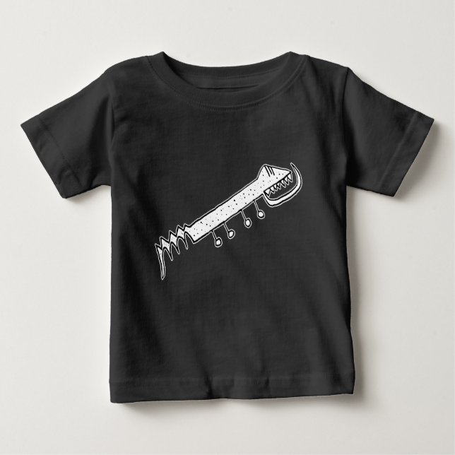 Cartoon alien snake pencil drawing baby T-Shirt (Front)